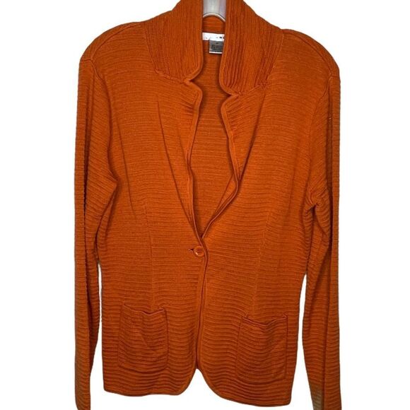 WD.NY Cardigan Sweater Rust - Picture 1 of 7